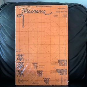 Vintage macrame work board